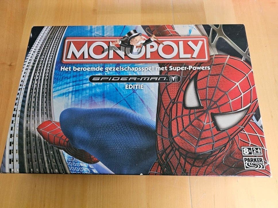 Monopoly Spider-Man Editie - Zo goed als nieuw, Ophalen of Verzenden, Zo goed als nieuw