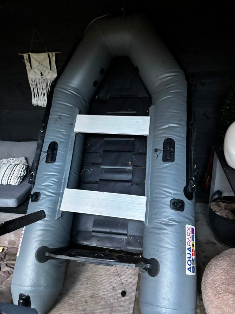 Rubberboot Aquaparx, Ophalen, 28 m, 4 pk, Inclusief motor