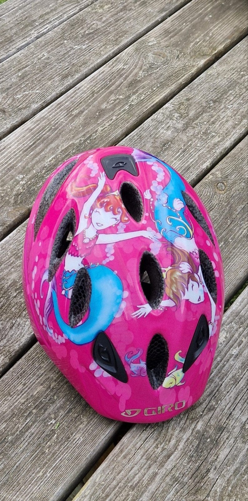 Roze kinderfietshelmen (Giro/B'Twin), Fietsen en Brommers, Gebruikt, Meisje, Overige maten, Ophalen of Verzenden
