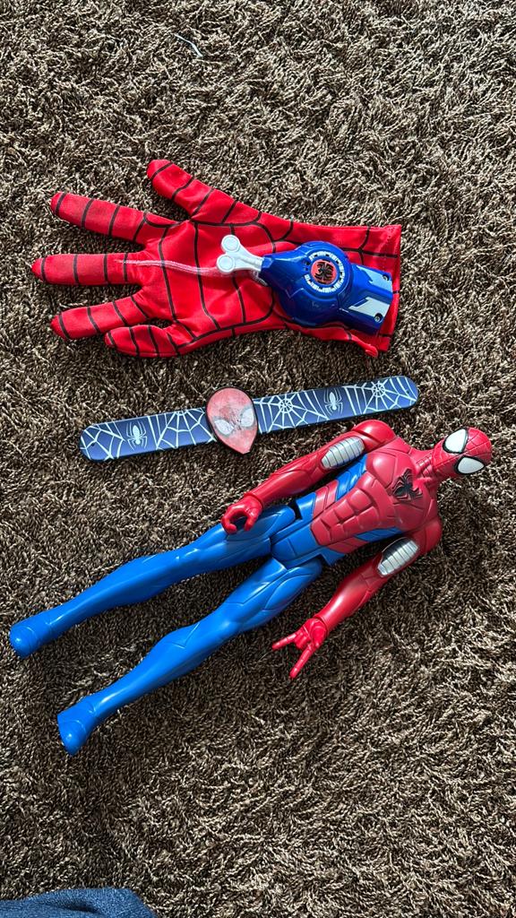Spiderman set, Ophalen, Zo goed als nieuw
