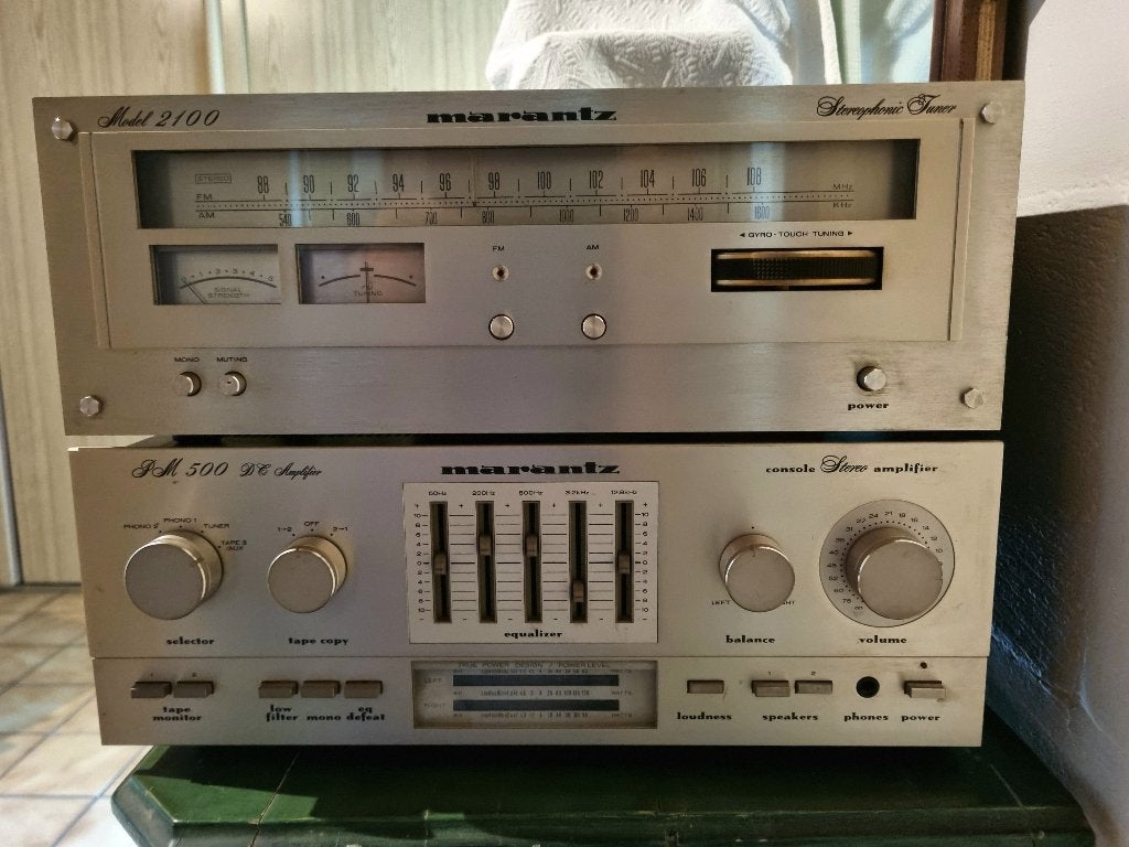 Marantz tuner model 2100, Marantz versterker PM 500 DC., Ophalen, Zo goed als nieuw, Marantz