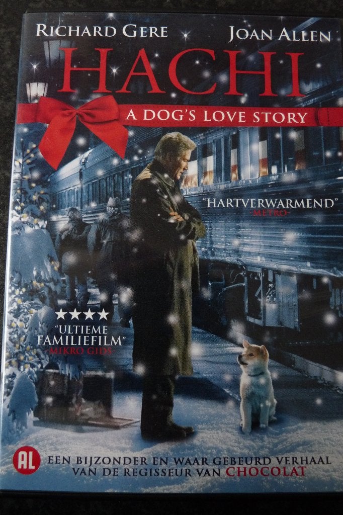 z.g.a.n dvd Hachi a dog's love story, familiefilm, Alle leeftijden, Ophalen of Verzenden, Zo goed als nieuw