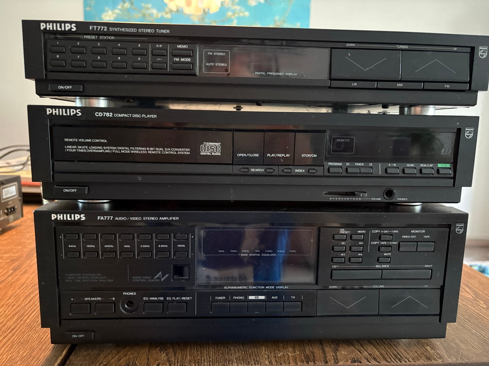 Philips FT772 Tuner, CD782 CD-speler, FA777 Versterker, Ophalen, Philips, Gebruikt, Losse componenten