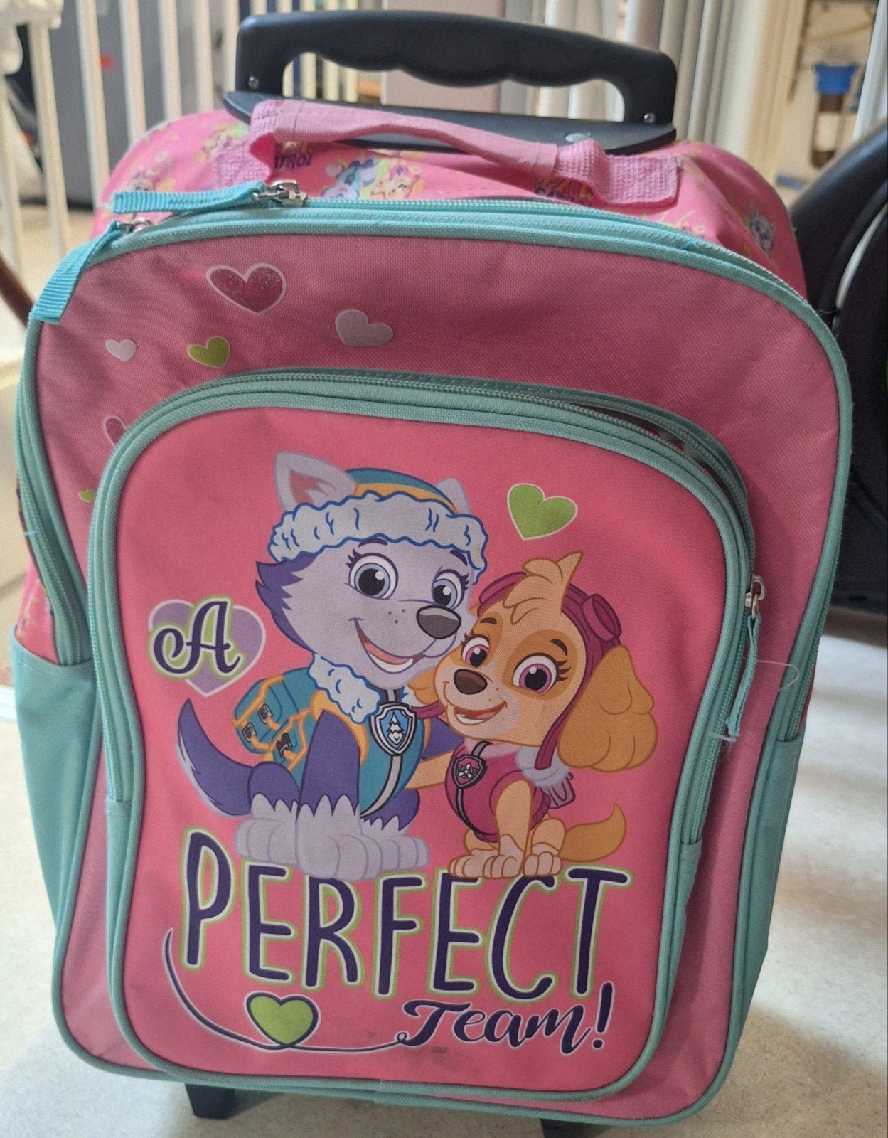 Paw Patrol Skye & Everest Trolley- Roze, Ophalen, Zo goed als nieuw, Paw Patrol