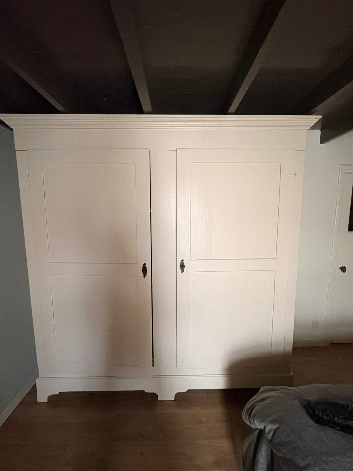 Mooie witte landelijke kledingkast 240 X 240 X 75, Huis en Inrichting, Kasten | Kledingkasten, Ophalen, 200 cm of meer, Landelijk / klassiek