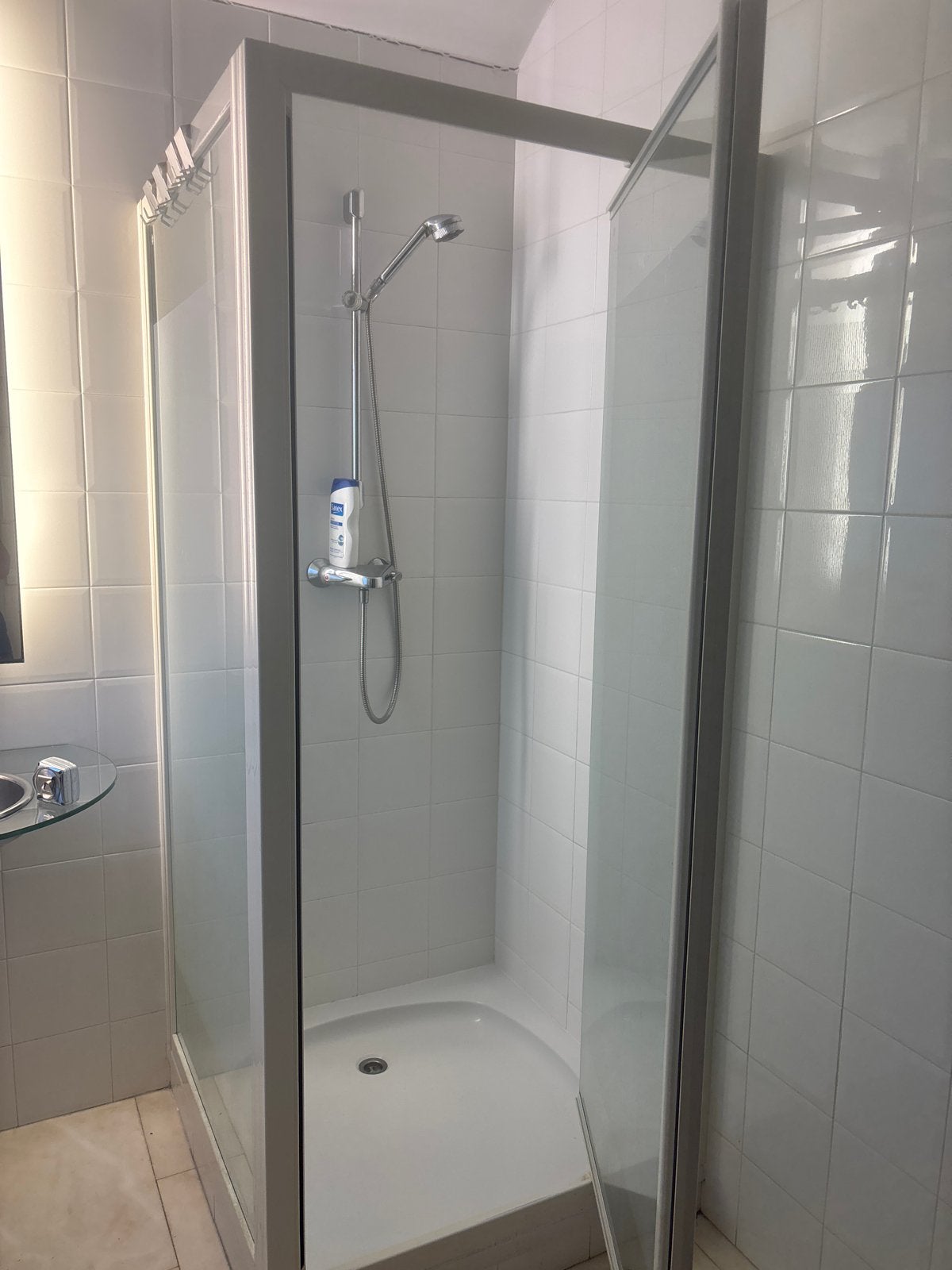 Wilux Douchecabine met douchebak en douchekraan/handouche, Ophalen, Gebruikt, Chroom, Douche