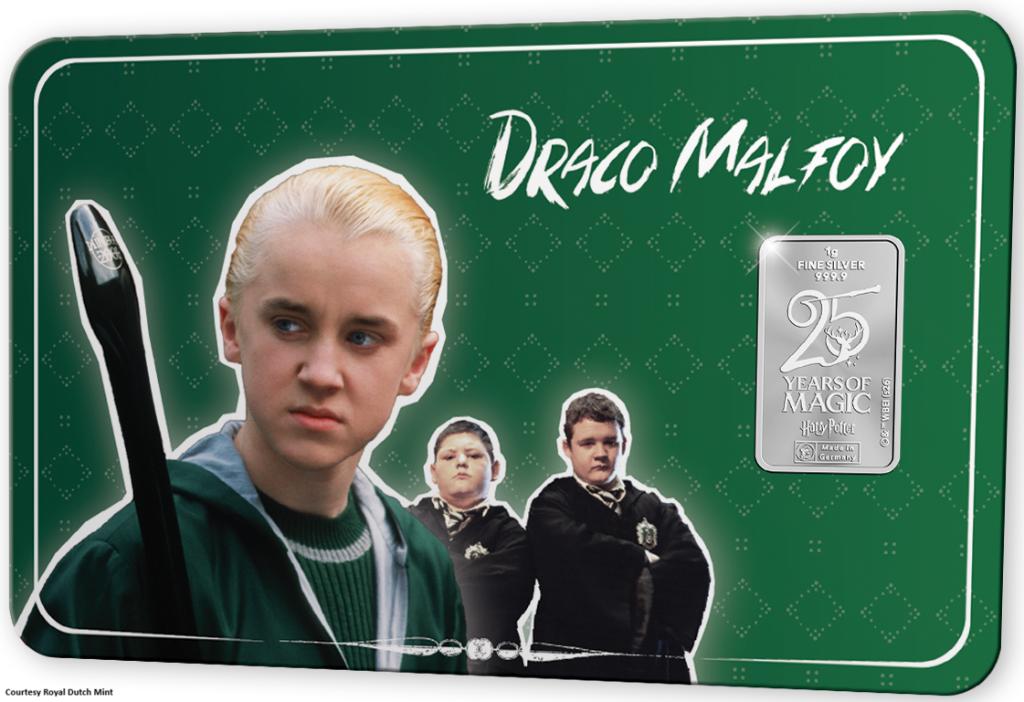 Nederland: 25 Years of Magic, versie Draco Malfidus Ag 0,999, Postzegels en Munten, Setje, Zilver, Overige landen, Overige waardes