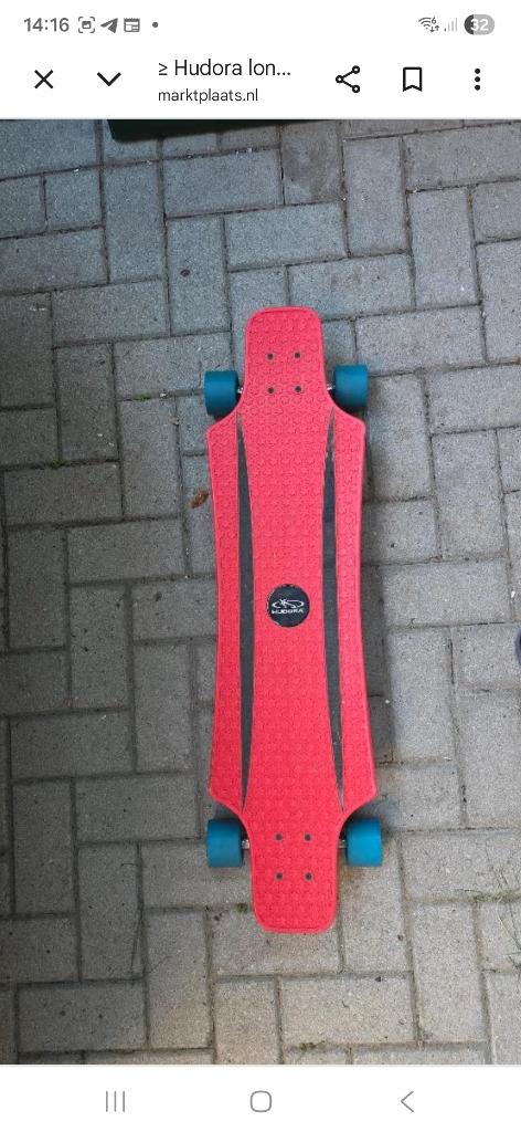 Hudora longboard skateboard, Ophalen of Verzenden, Zo goed als nieuw, Longboard