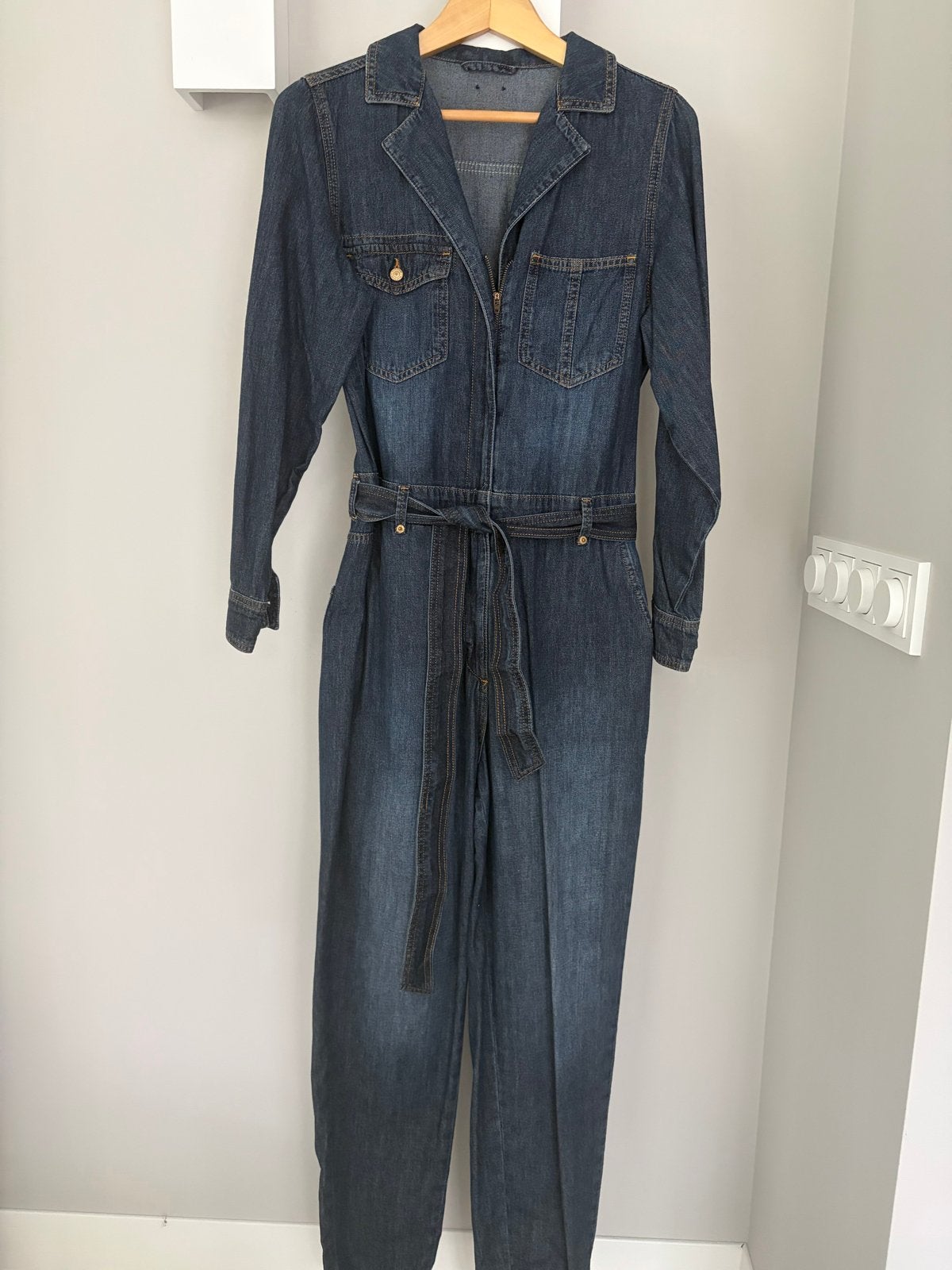 Summum denim jumpsuit maat 36, Ophalen of Verzenden, Zo goed als nieuw, Maat 36 (S), Blauw
