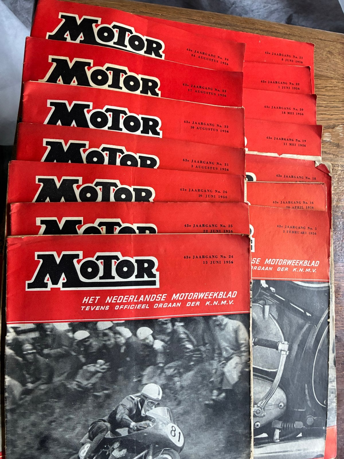 Motor tijdschriften 1956 - Het Nederlandse Motorweekblad, Ophalen of Verzenden, Gelezen, Algemeen