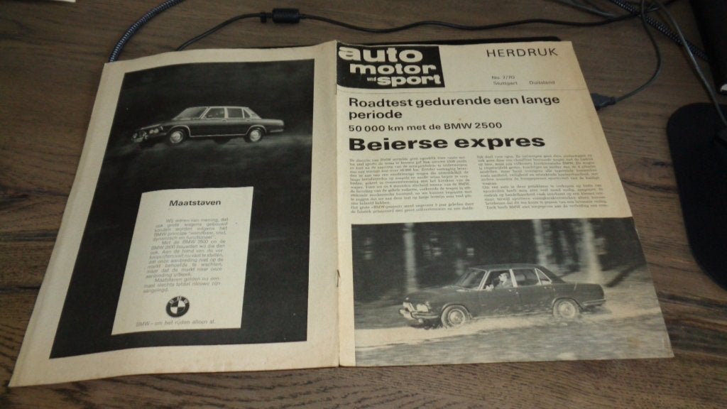 Roadtest  BMW 2500  ,  7-1970, Verzenden, Gelezen, BMW