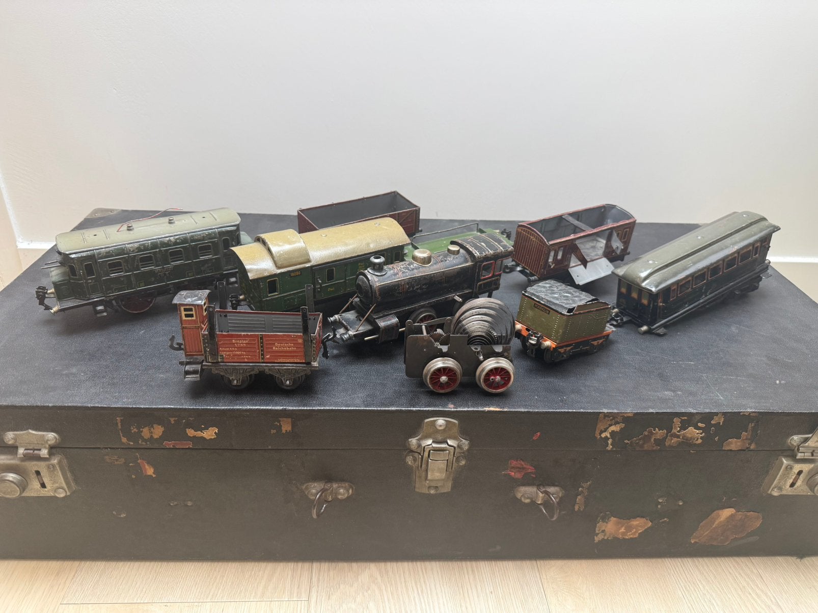 Oude spoor 0 treinverzameling – Märklin RS 910, rails, wagon, Hobby en Vrije tijd, Ophalen, Wisselstroom, Gebruikt, Rails