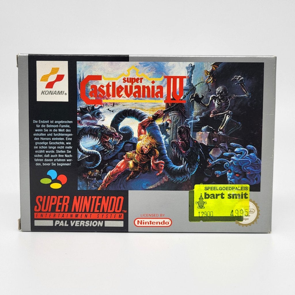 Super Castlevania IV - Super Nintendo SNES - CIB - FRG, Avontuur en Actie, Verzenden, 1 speler, Zo goed als nieuw