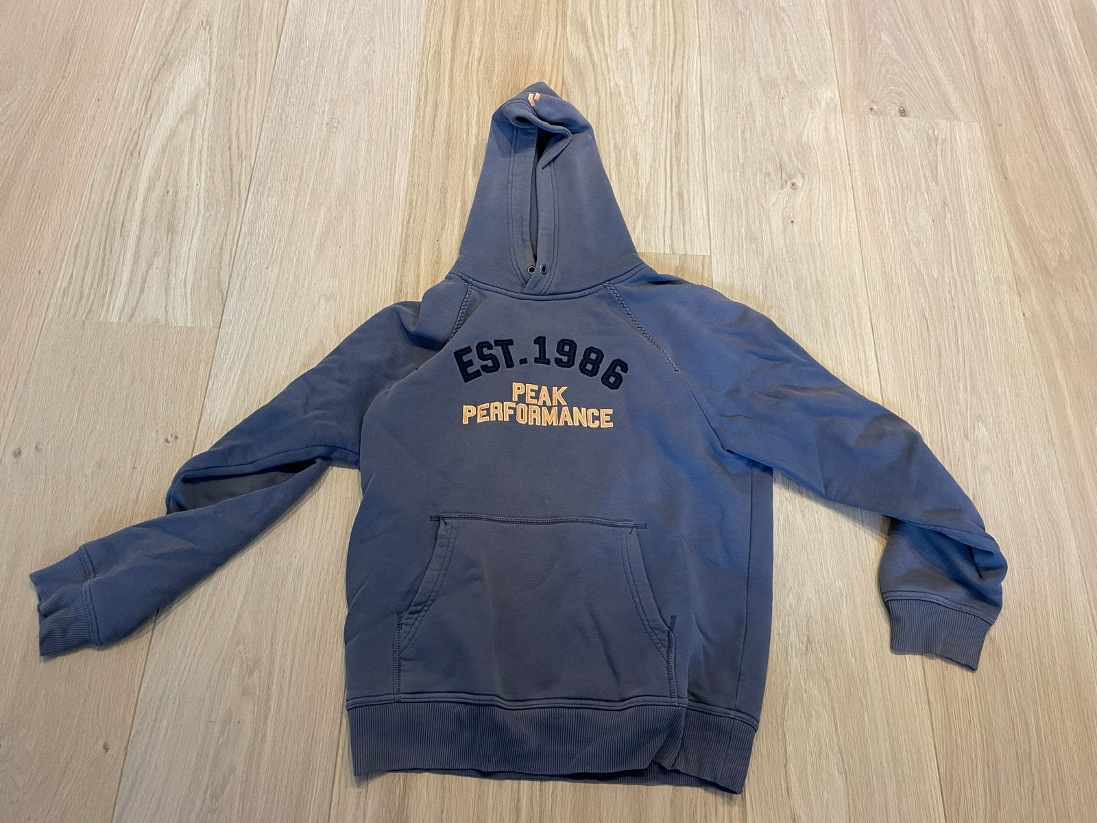 Peak Performance hoodie grijs - Maat L, Kleding | Heren, Ophalen of Verzenden, Gedragen, Maat 52/54 (L), Grijs