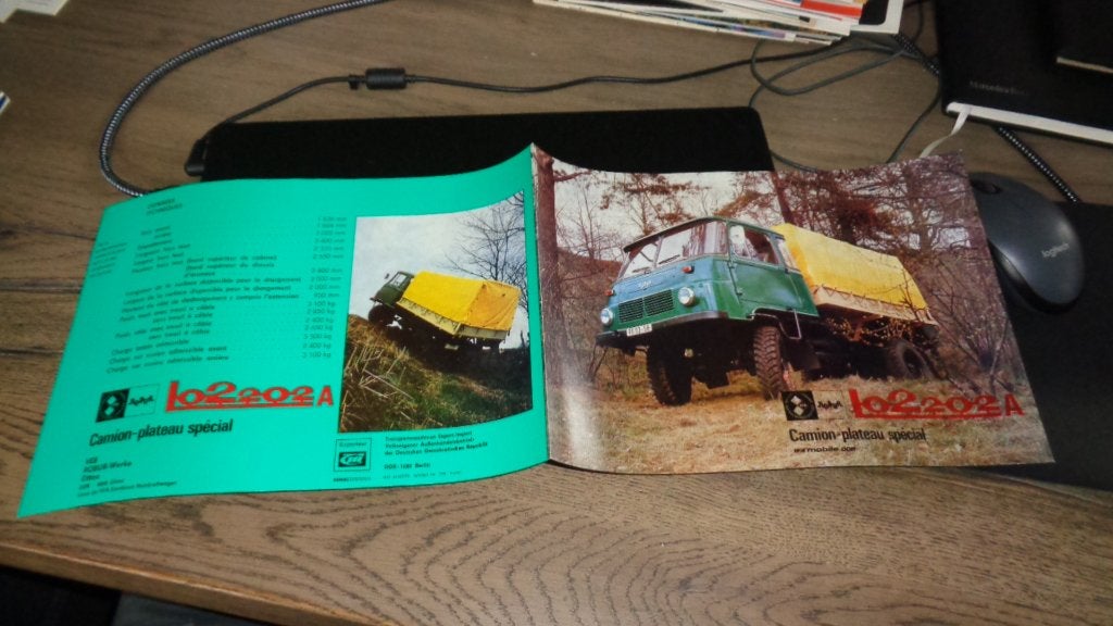 Zeldzame Folder ROBUR Lo2202A , uit DDR tijd, Verzenden, Nieuw, Overige merken