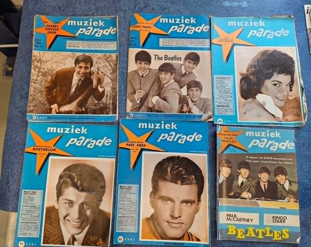 Heel veel muziekbladen 60's ( en ook 50's) MP, Hitweek etc., Boeken, Ophalen of Verzenden, Gelezen, Muziek, Film of Tv