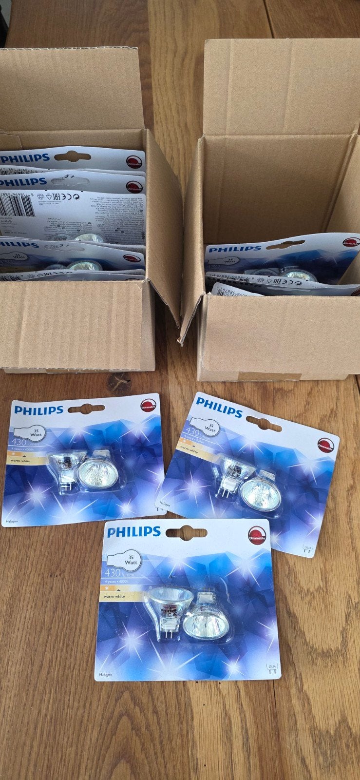 Philips GU4 (MR11) Halogeen Spots - 35W, Warm Wit, Dimbaar, Nieuw, Ophalen of Verzenden, Warm wit, Halogeenlamp