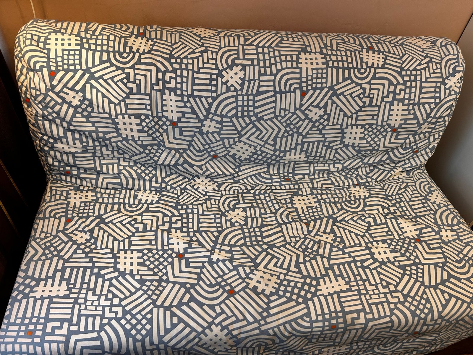 Ikea bankovertrek met patroon, Ophalen, Gebruikt, Stof, Minder dan 150 cm