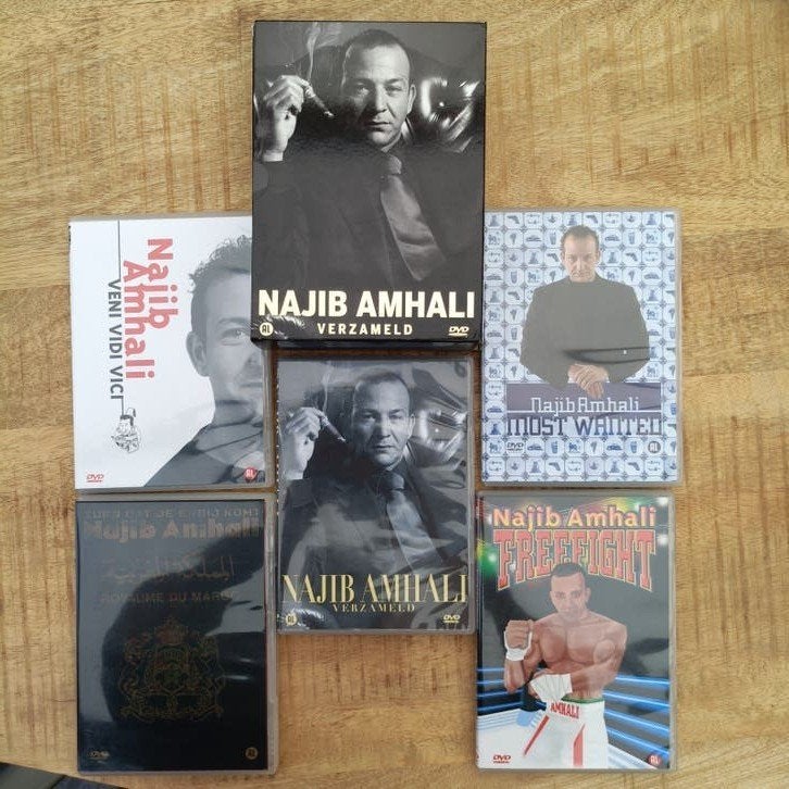 Najib Amhali DVD Collectie - 6 Shows, Alle leeftijden, Ophalen of Verzenden, Gebruikt