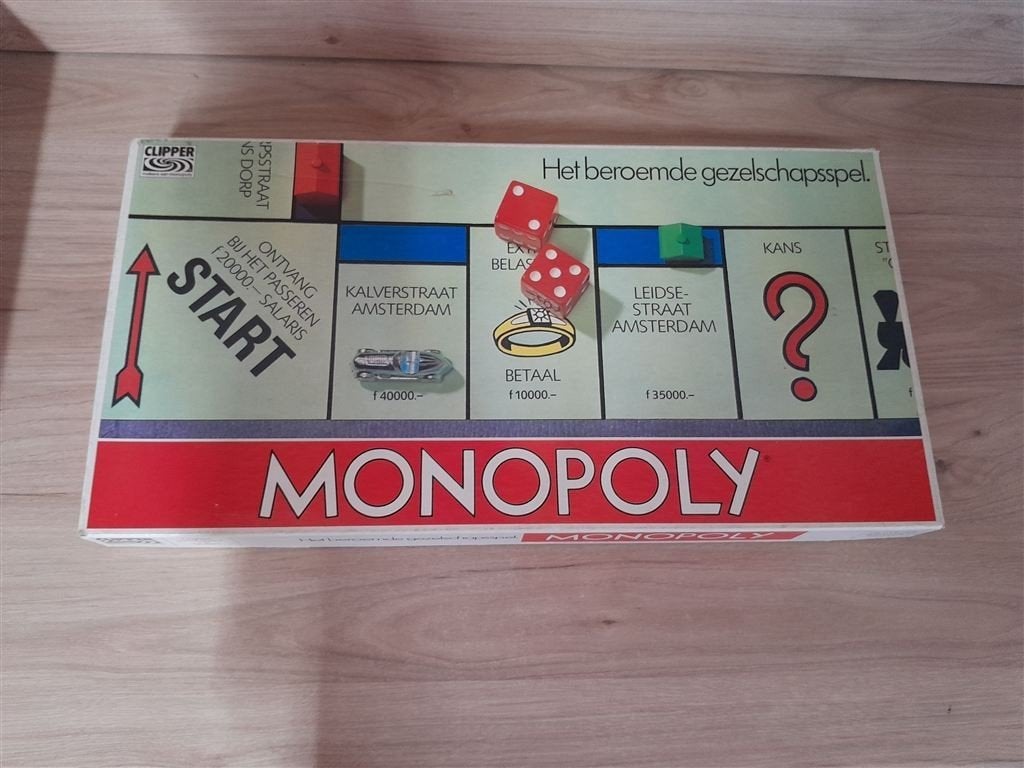 monopoly lange start op doos - s5081, Verzenden, Zo goed als nieuw