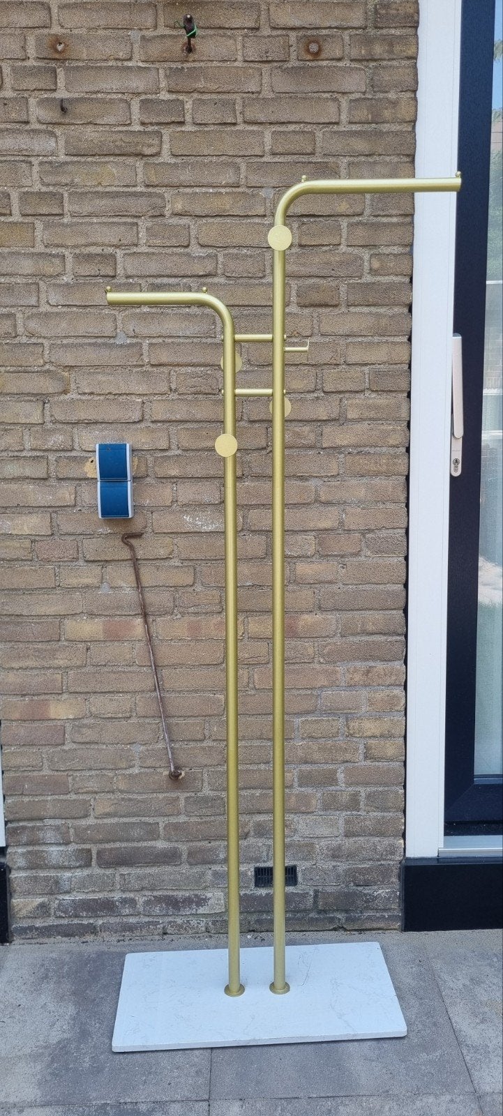 Gouden staande kapstok - 170 cm hoog, Ophalen, Gebruikt, Metaal, Staande kapstok