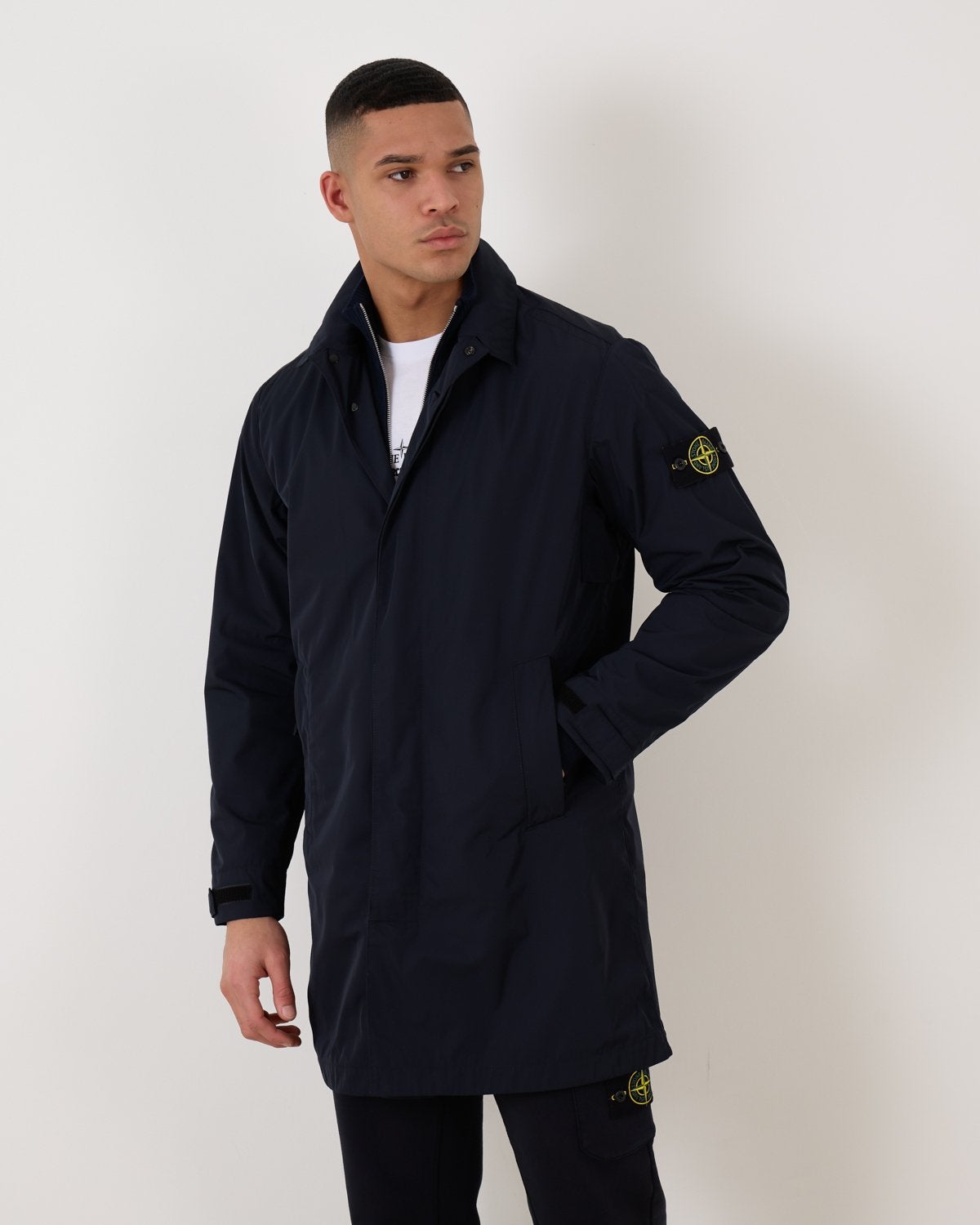 Stone Island Micro Twill Parka zo goed als nieuw, Kleding | Heren, Jassen | Winter, Ophalen of Verzenden, Zo goed als nieuw, Maat 46 (S) of kleiner