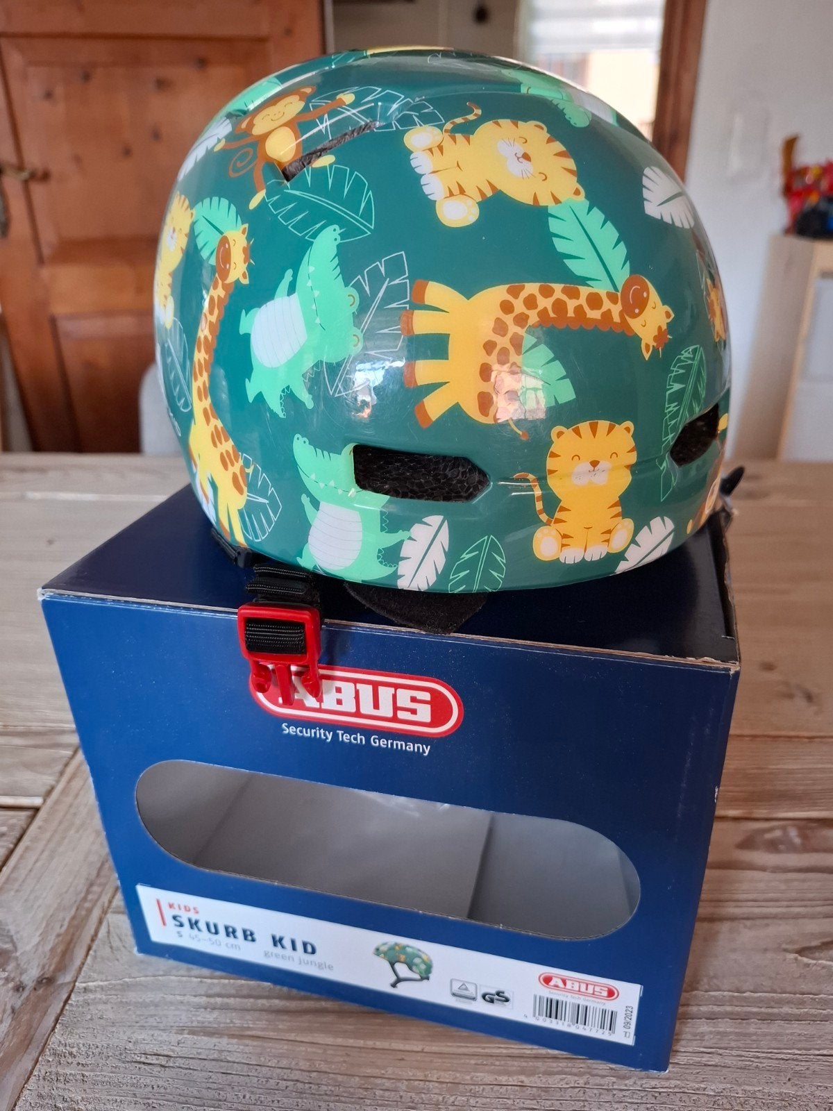 ABUS Skurb Kid Fietshelm - Jungle Design (45-50cm), Jongen of Meisje, Nieuw, Overige maten, Ophalen of Verzenden