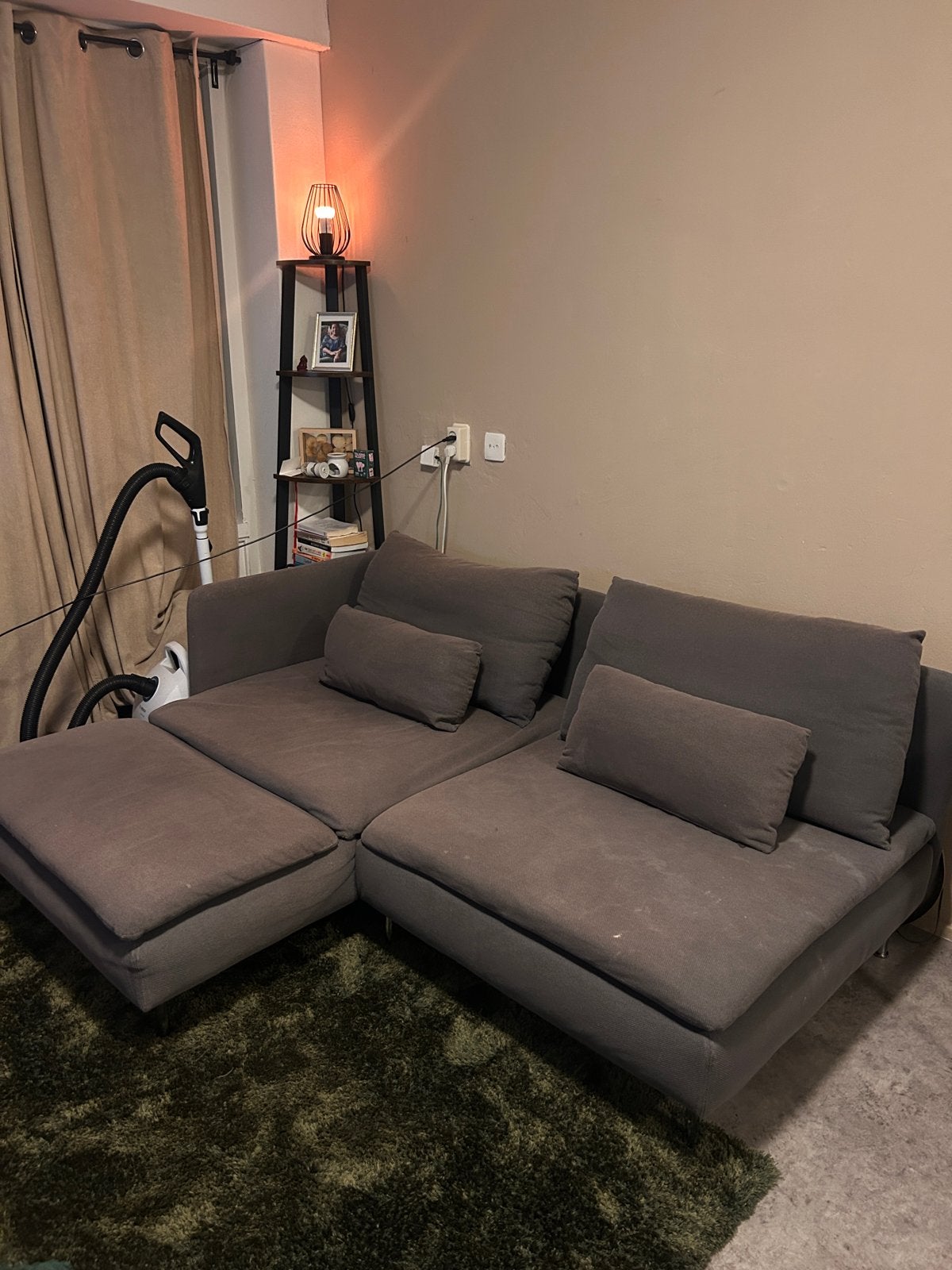 Ikea Söderhamn 2-zitsbank met chaise longue, Ophalen, Gebruikt, 100 tot 125 cm, 150 tot 200 cm