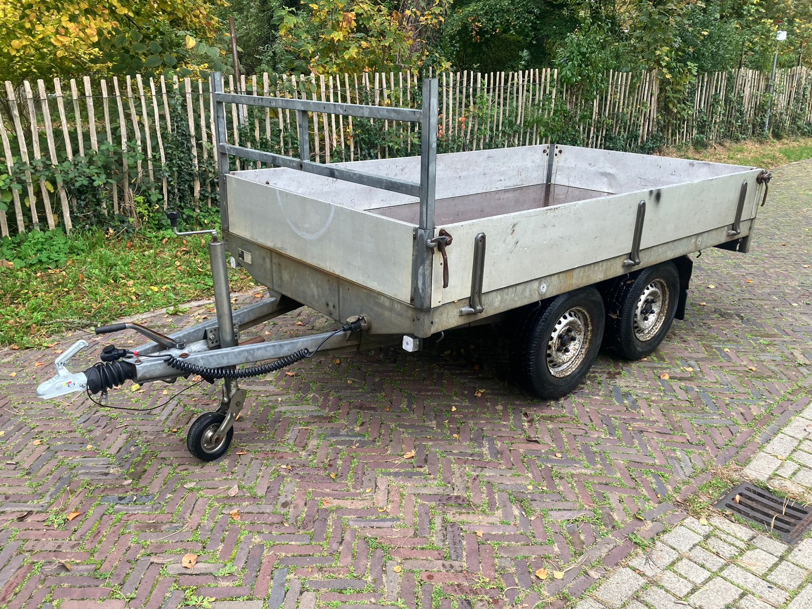 Hapert 2000 kg aanhanger tandemasser aanhangwagen 160x250 cm, Ophalen, Zo goed als nieuw