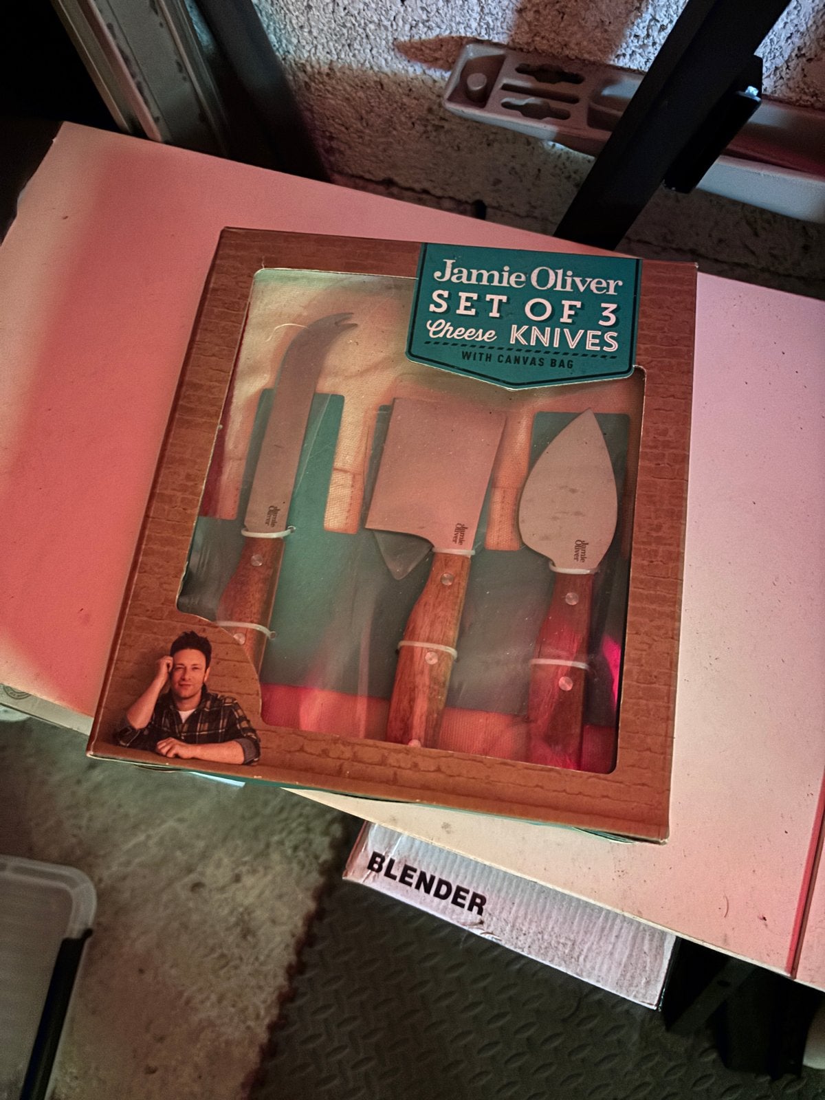 Jamie Oliver Kaasmessenset - 3 stuks met canvas tas, Los bestek, Keukenmes, Nieuw, Ophalen of Verzenden