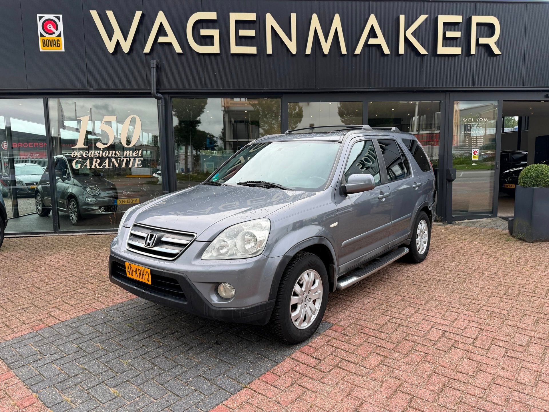 Honda CRV AUTOMAAT|Airco|Cruise|Leder|Stoelvw|Vol Onderhoud, Auto's, Honda, Gebruikt, Bedrijf, Grijs, Euro 4