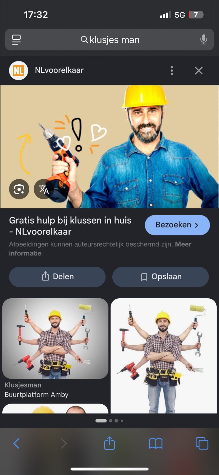 Klusser gezocht, Ophalen of Verzenden, Minder dan 2 meter