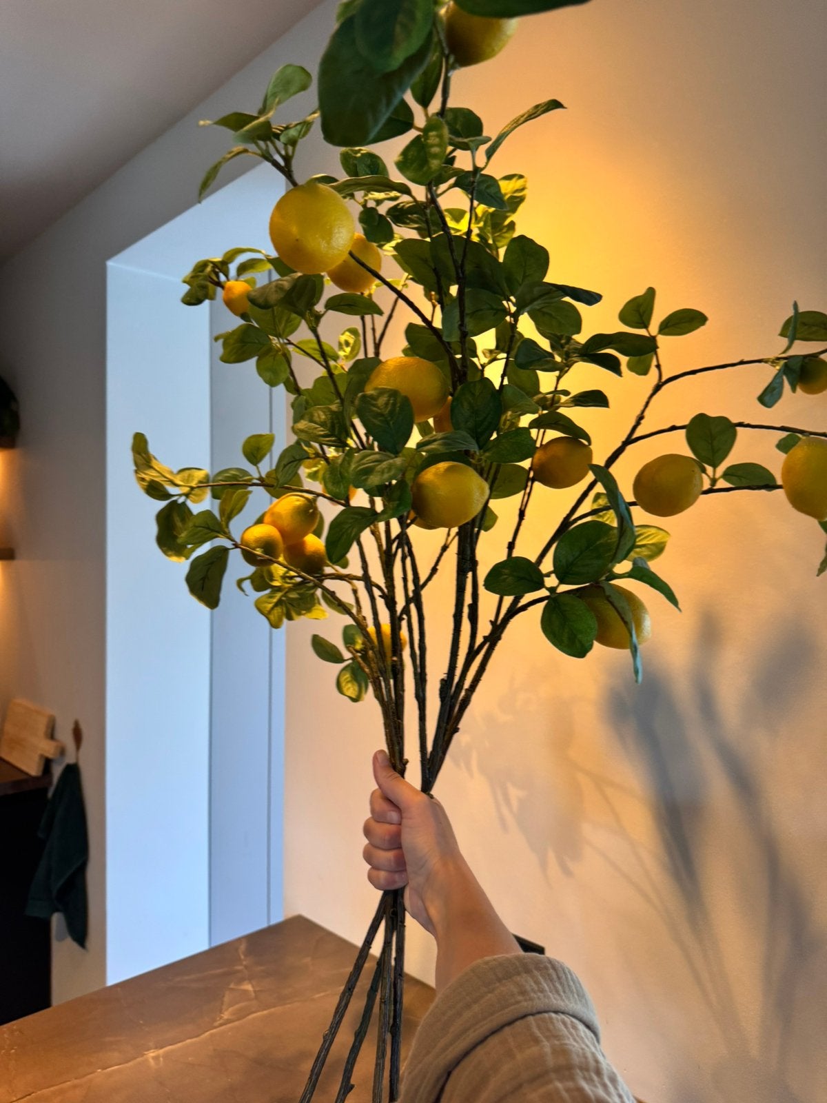 Emeralds citroenen, Huis en Inrichting, Woonaccessoires | Kunstplanten en Kunstbloemen, Ophalen of Verzenden, Zo goed als nieuw