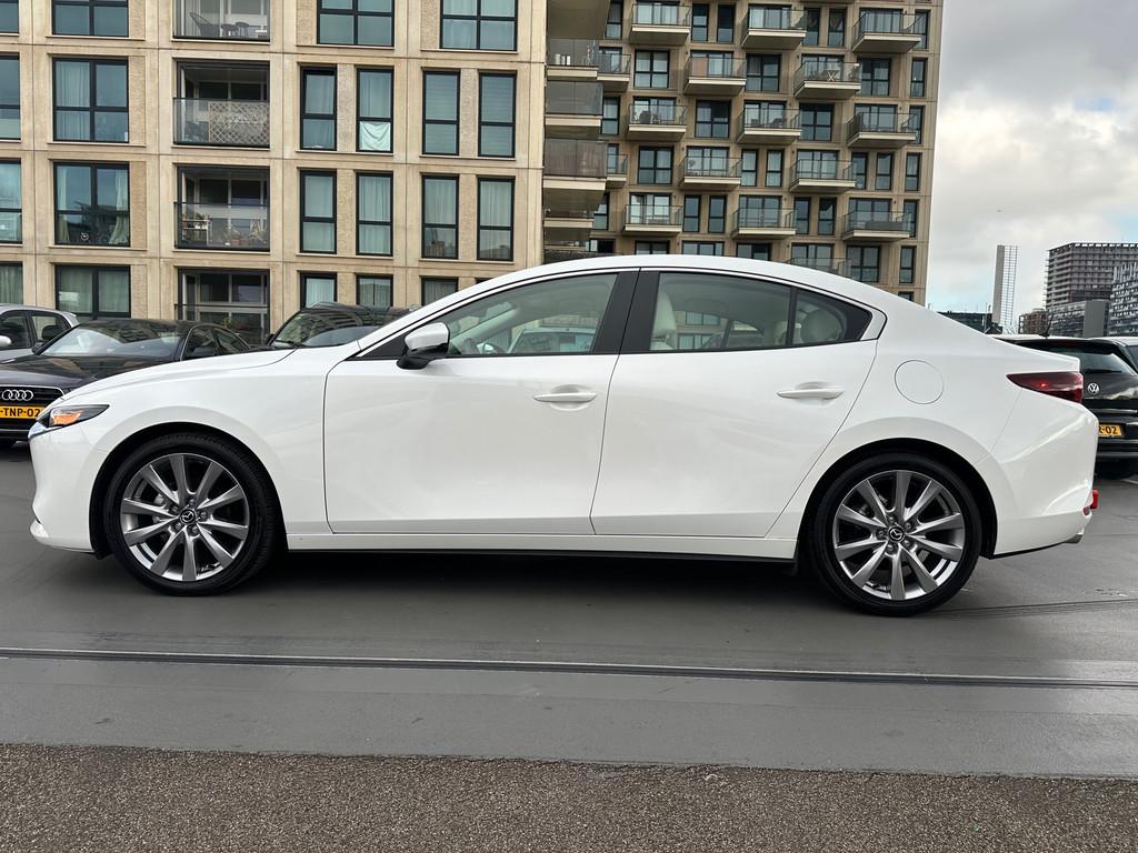 Mazda 3 Skyactive-G 2.5 190 pk Leer Camera Adaptief Cruise C, Gebruikt, Automatische klimaatregeling, Wit, Bedrijf