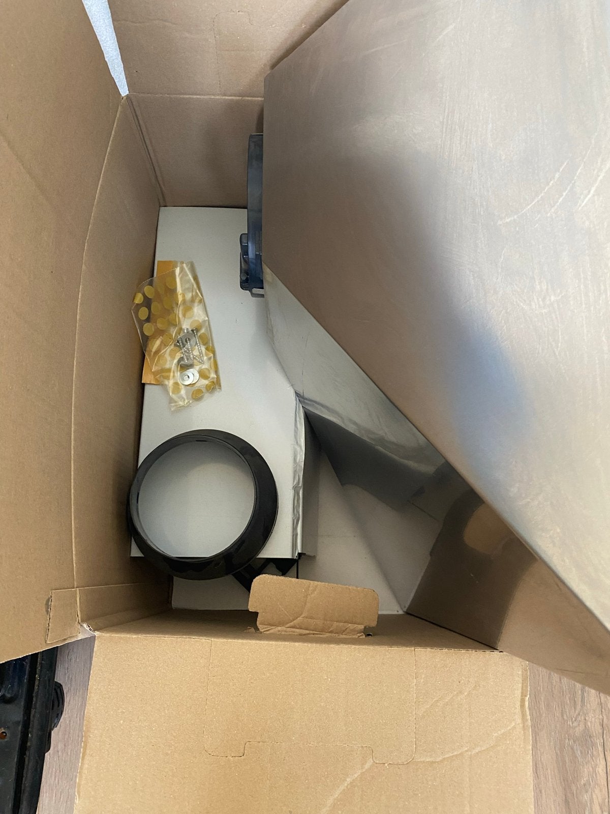 IKEA Rytmisk afzuigkap RVS met koolstoffilter, Ophalen, Wandschouwkap, Zo goed als nieuw, Vrijstaand
