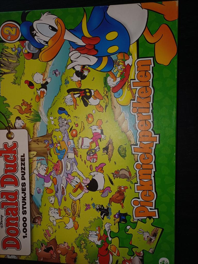 Disney puzzel Donald Duck 1000st, Ophalen of Verzenden, 500 t/m 1500 stukjes, Zo goed als nieuw