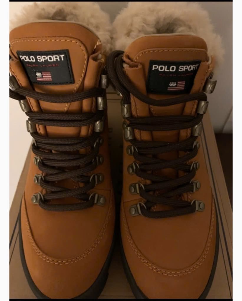 Polo Ralph Lauren Suède Wandelschoenen met lammy EU M: 37.5, Kleding | Dames, Polo Ralph Lauren, Bruin, Nieuw, Wandelschoenen
