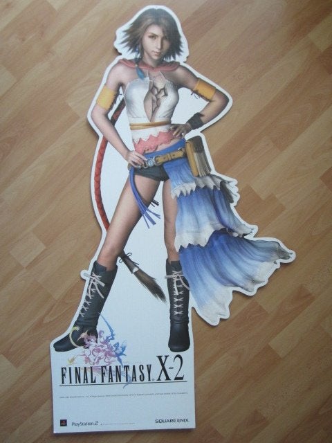 Game Poster standee Final Fantasy X2 X-2 Yuna, Ophalen of Verzenden, A1 t/m A3, Film en Tv