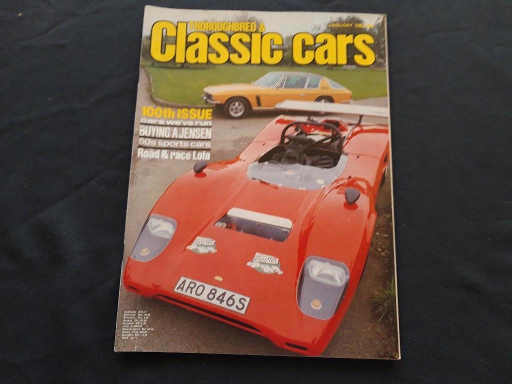 Thoroughbred & Classic Cars January 1982 – Jensen - Camaro, Ophalen of Verzenden, Zo goed als nieuw, Algemeen