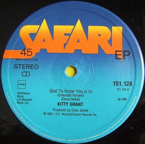 MAXI-SINGLE - Kitty Grant – Glad To Know You, 12 inch, Beschermende buitenhoes, Ophalen of Verzenden, EP