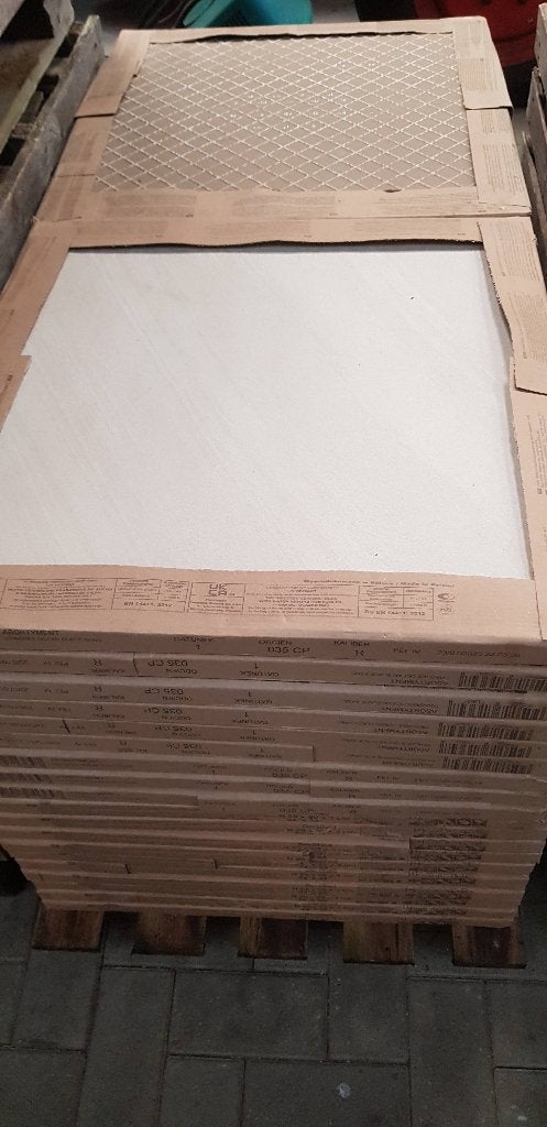 Keramische tegels 60x60 licht van kleur te koop, Tuin en Terras, Ophalen, Keramiek, Nieuw, 10 m² of meer