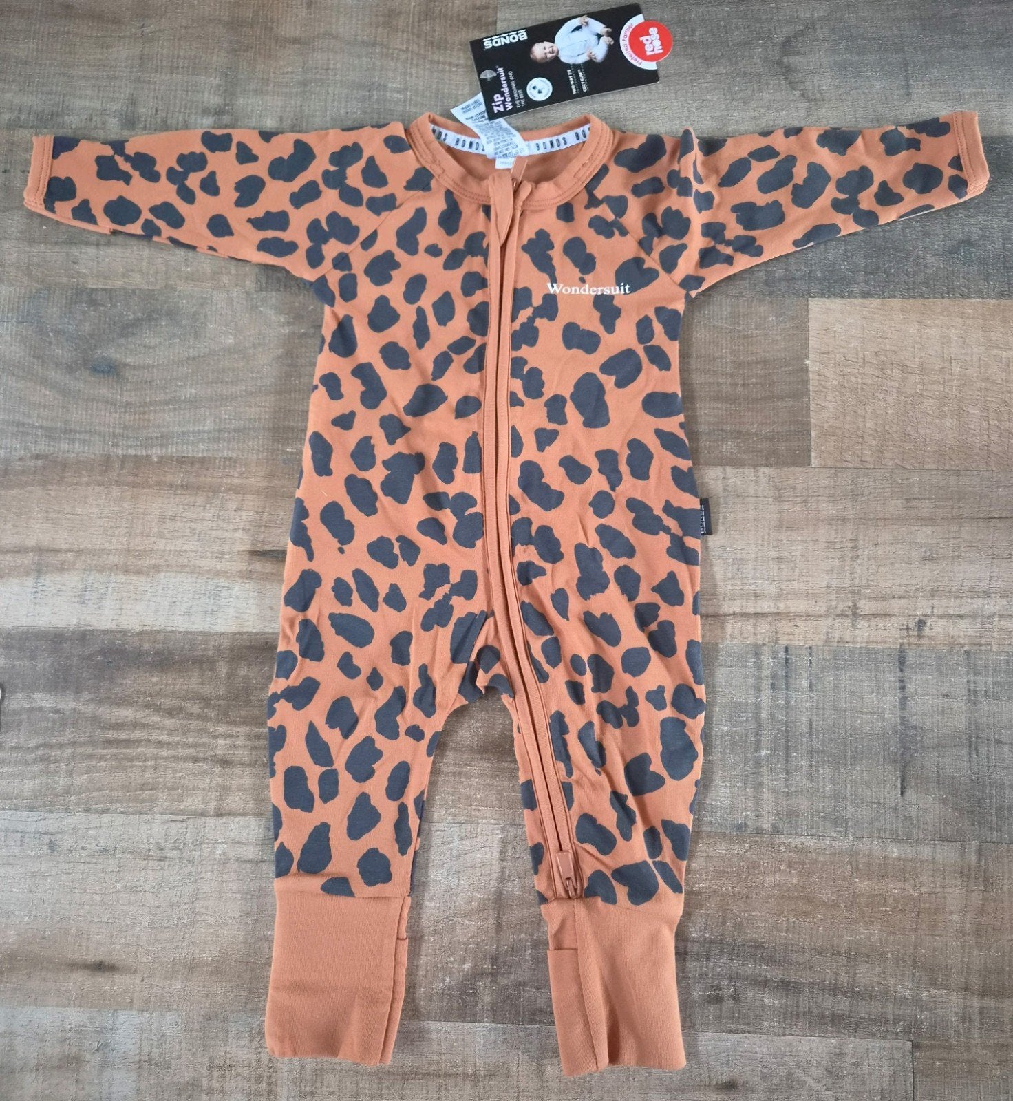 Bonds WONDERSUIT Romper - Luipaardprint - Nieuw met kaartjes, Ophalen of Verzenden, Nieuw, Bonds, Jongetje of Meisje