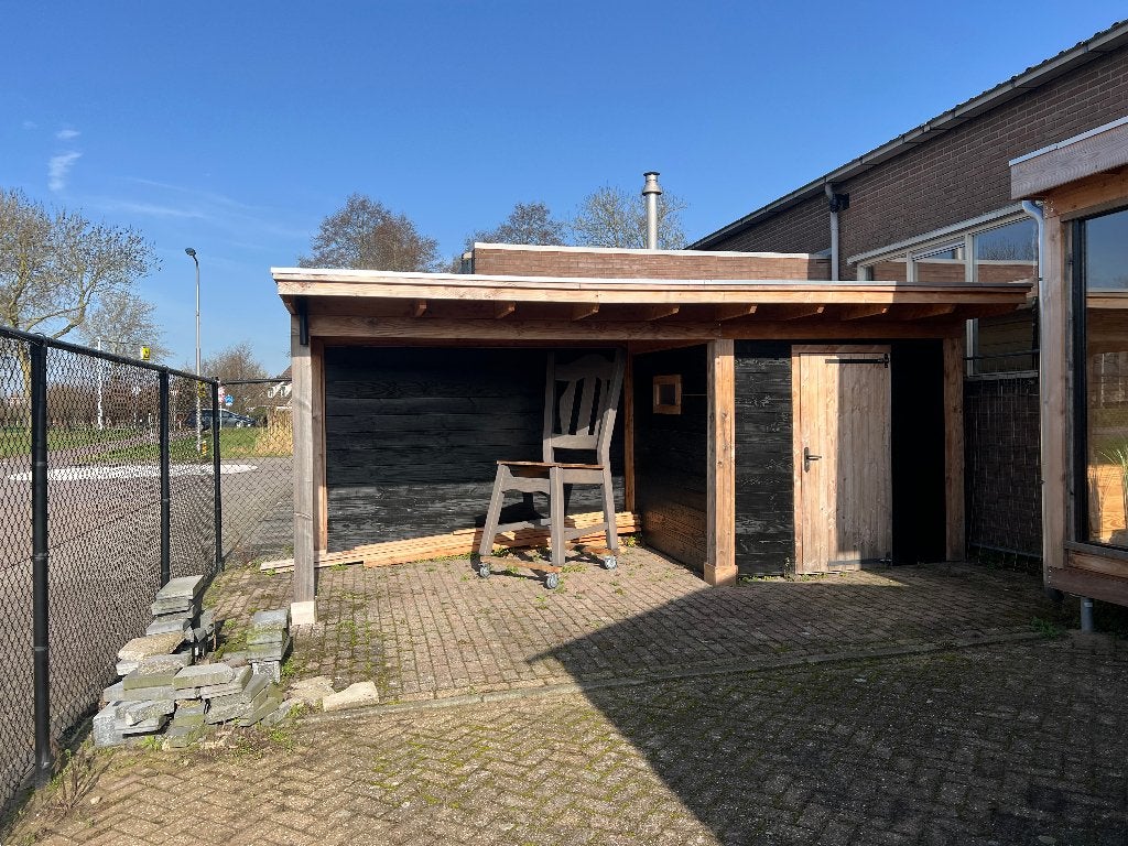 Douglas Tuinhuis met Overkapping !ZELF DEMONTEREN EN OPHALEN, Ophalen, Gebruikt, Veranda