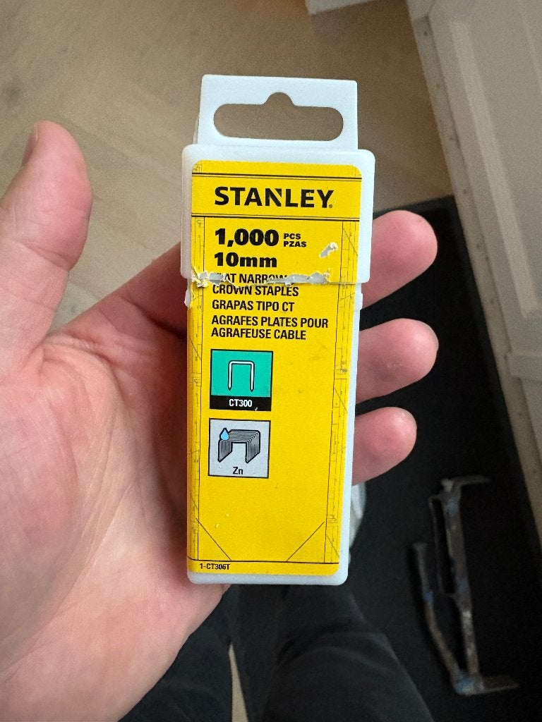 Nietjes Stanley CT300 krammen 1000 stuks, Ophalen of Verzenden, Nieuw