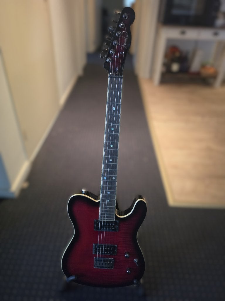 fender telecaster custom fmt hh bcbil  (zgan), Ophalen, Zo goed als nieuw, Solid body, Fender
