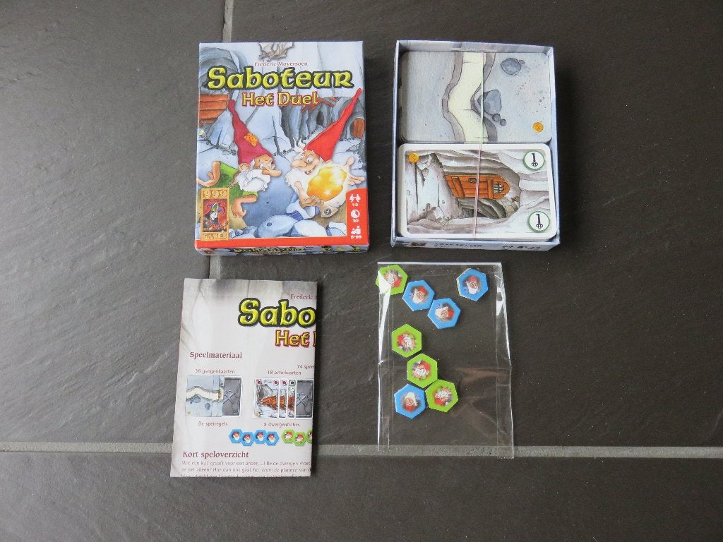 Saboteur het duel kaartspel van 8-99 jaar. Mooi, Ophalen of Verzenden, Zo goed als nieuw