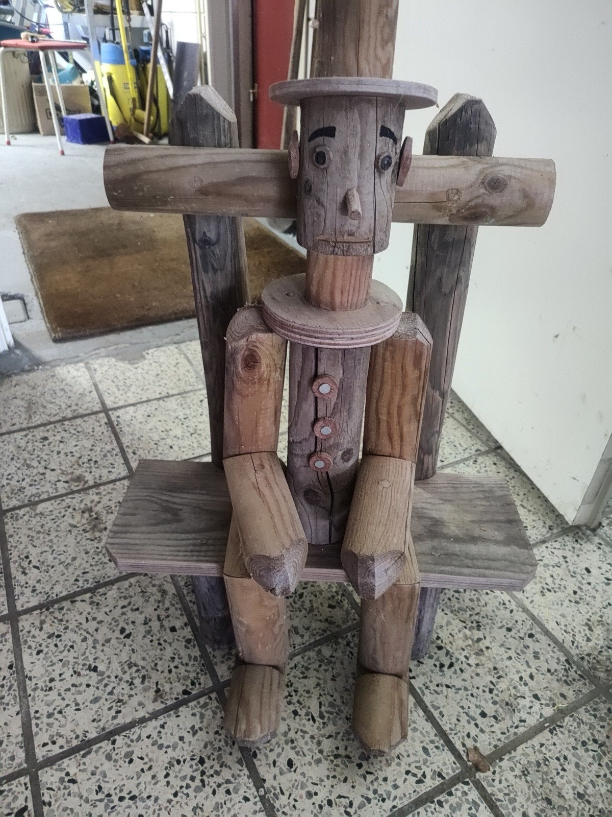 Mooi tuinbeeld van hout., Tuin en Terras, Ophalen, Nieuw, Hout, Overige typen
