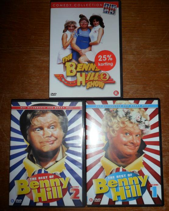 4x BRITSE HUMOR / 3x The BENNY HILL SHOW + 1x Tommy Cooper, Alle leeftijden, Ophalen of Verzenden, Zo goed als nieuw, Overige genres