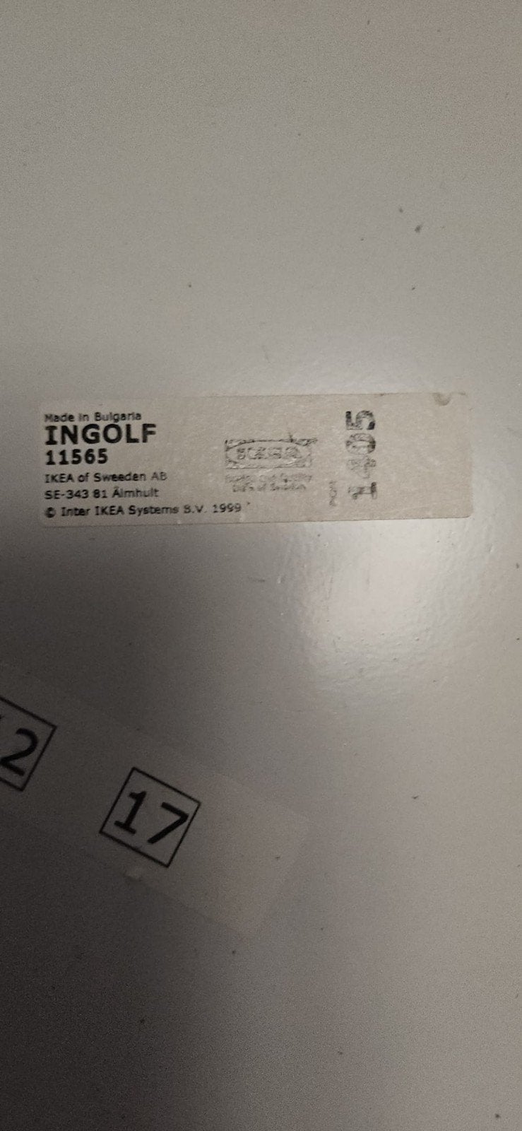 6x IKEA Ingolf stoel wit met kussen, Hout, Gebruikt, Modern, Scandinavisch, Wit