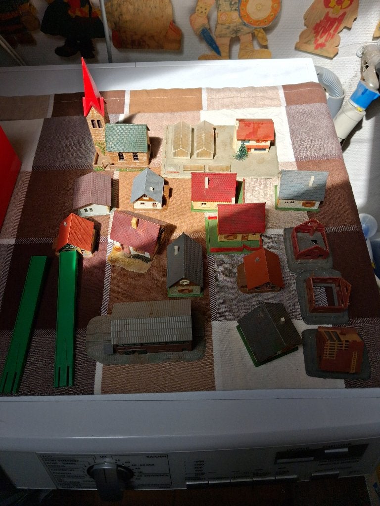 Modelbaan huisjes, Overige merken, Gebruikt, Gelijkstroom of Wisselstroom, Brug, Tunnel of Gebouw